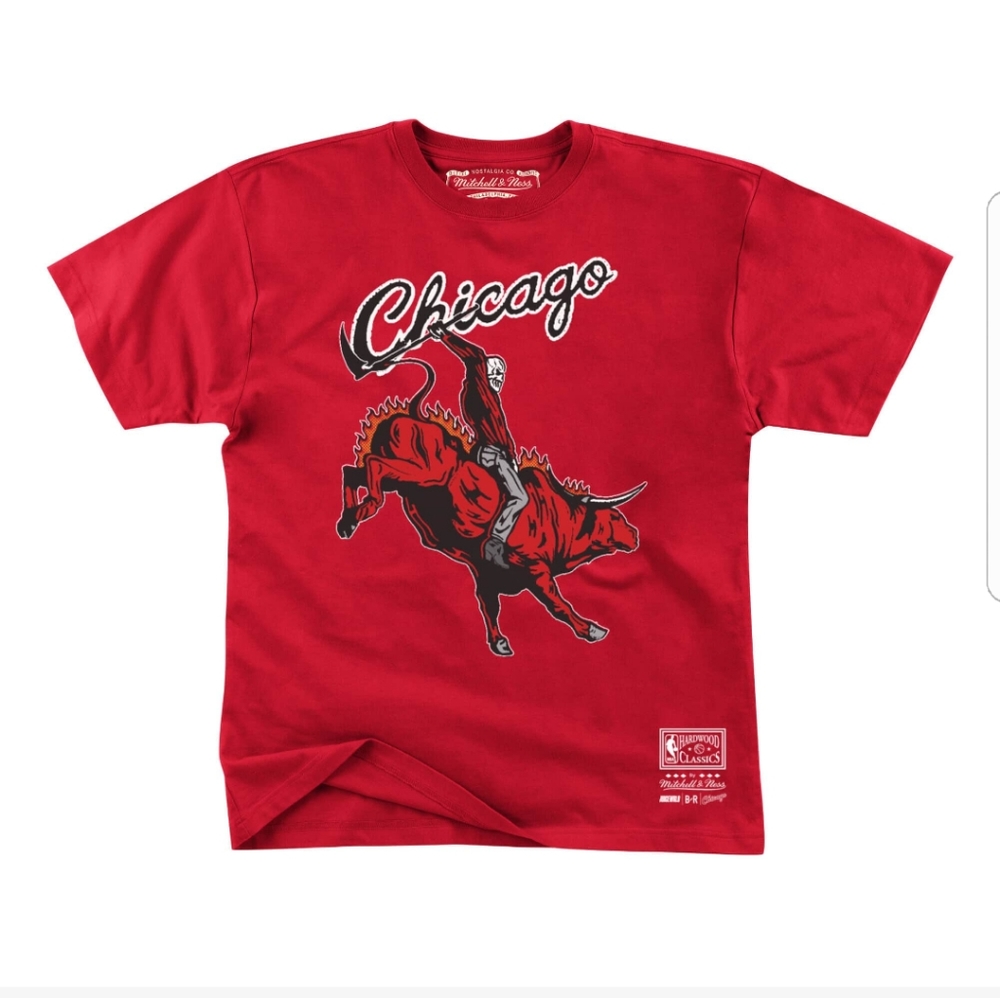 🏀SOLD🏀NBA JuiceWrld x BR Remix Tee Bulls Sz L